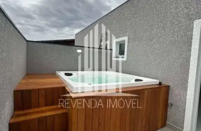 Cobertura à venda em vila linda, santo andré-sp: 2 quartos, 1 sala, 1 vaga de garagem, 124m² de área.
