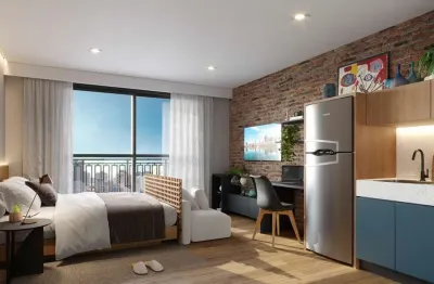 Brooklin 90 no brooklin, studio residencial à venda de 25m² com 1 dormitório, 1 banheiro, sem vaga.