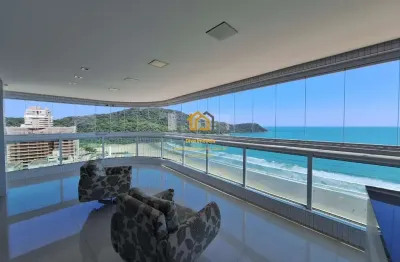 Apartamento alto padrão frente mar em canto do forte, praia grande/sp
