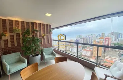 Apartamento alto padrão em guilhermina, praia grande/sp