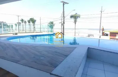 Oportunidade apartamento com vista total para o mar, mongaguá/sp