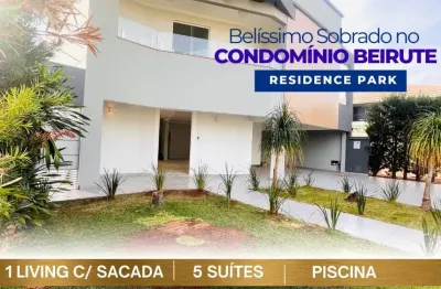 Condomínio beirute residence park - com piscina e 5 suítes com sacadas