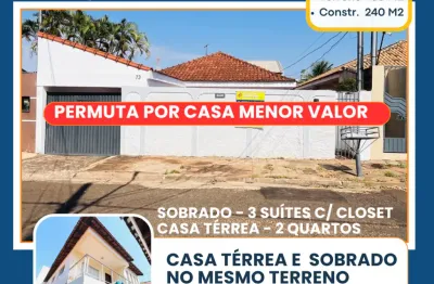 Casa térrea e sobrado no mesmo terreno - bairro são franscisco