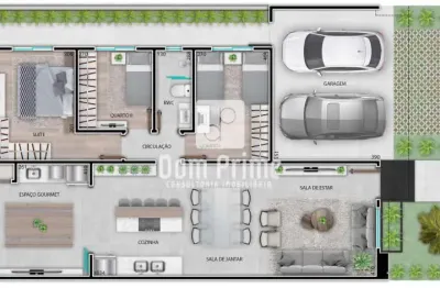 Casa em condomínio fechado com 3 quartos à venda no Contorno, Ponta Grossa 