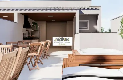 Cobertura baixo condominio Campestre 2 dormitórios Santo Andre