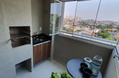 Apartamento em santo andre 2 quartos com suíte e varanda com churrasqueira