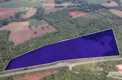 Terreno industrial para locação em campo largo, campo do meio