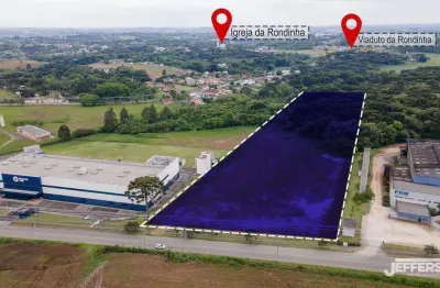 Terreno industrial para locação em campo largo, fazendinha