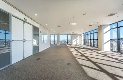 Laje corporativa para locação em curitiba, alto da glória, 6 banheiros, 4 vagas