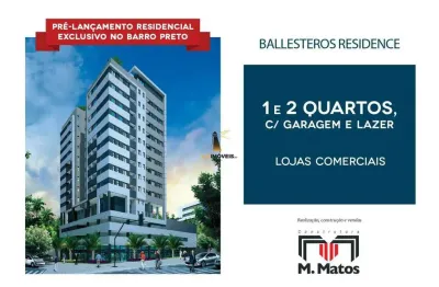 Apartamento à venda, 1 quarto, 1 suíte, 1 vaga, barro preto - belo horizonte/mg
