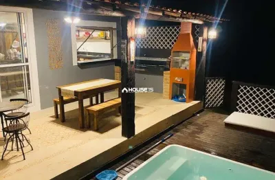 Casa em condomínio fechado com 2 quartos à venda na rua michel jean katsílis, 10, meaípe, guarapari por r$ 570.000