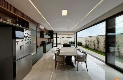 Casa em condomínio para venda em caldas novas, condomínio del fiori, 3 dormitórios, 3 suítes, 4 banheiros, 2 vagas