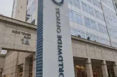 Barra olímpica / sala com 27m² no centro metropolitano / condomínio worldwide offices