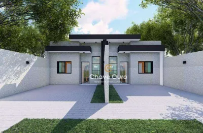 Casa na planta com 2 dormitórios à venda, 60 m² por r$ 255.000 - interlagos - cascavel/pr