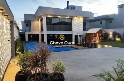 Casa em condomínio fechado com 4 quartos à venda no santa cruz, cascavel  por r$ 5.800.000
