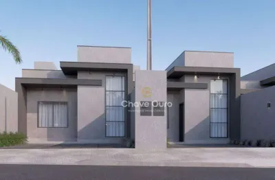 Casa com 1 suíte + 1 quarto à venda, 60 m² por r$ 420.000 - paraíso tropical i - cascavel/pr