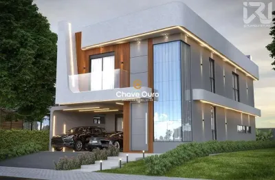 Casa em condomínio fechado com 4 quartos à venda no santa cruz, cascavel  por r$ 2.200.000