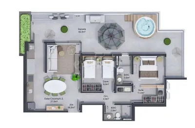 Apartamento com 2 quartos à venda na avenida marinheiro max schramm, 2701, jardim atlântico, florianópolis por r$ 1.211.169