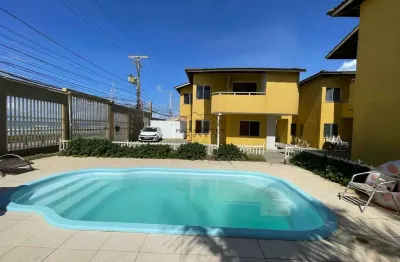 Casa duplex à beira-mar em condomínio com piscina — 3/4 (2 suítes) stella maris