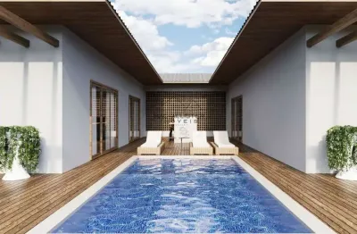 Casa 3 suites com piscina e design exclusivo no condomínio vila nova itacaré