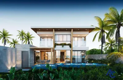 Condomínio á beira-mar de coruripe - casa de alto padrão de 4 suítes