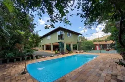 Casa em condomínio fechado com 5 quartos à venda na av casa branca, 1100, casa branca, brumadinho, 500 m2 por r$ 2.750.000