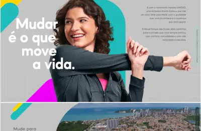 Apartamento no mood parque das dunas unidade que a construtora não tem mais , 1506 de 70 m² lado sombra e melhor terminação da torres um 2/4+ studio