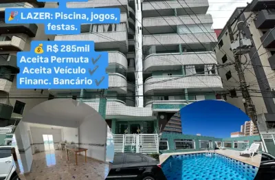 Lindíssimo apto boqueirão 1 dorm / lazer, linda localização.