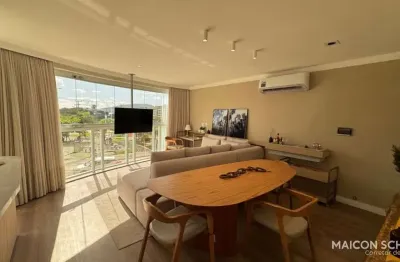 Apartamento 2 suítes mobiliado e decorado, frente mar, praia dos ingleses, florianópolis/sc.
