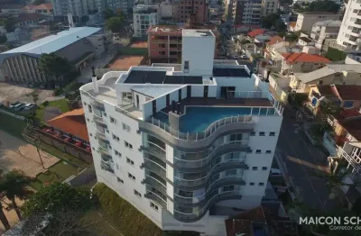 Cobertura com 4 suítes, vista mar e vaga náutica, coqueiros, florianópolis/sc