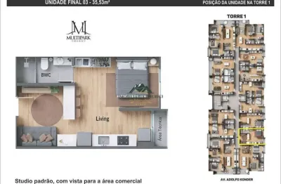 Apartamento com 1 quarto à venda no Centro, Urubici 