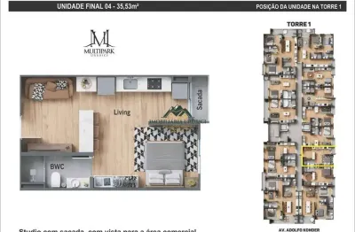 Apartamento com 1 quarto à venda no Centro, Urubici 