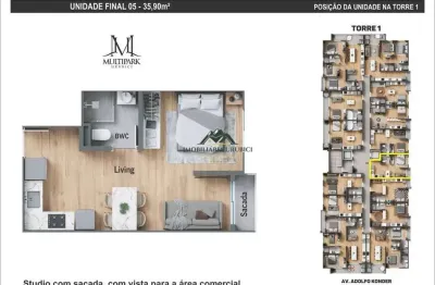Apartamento com 1 quarto à venda no Centro, Urubici 