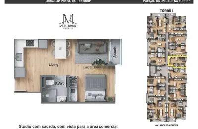 Apartamento com 1 quarto à venda no Centro, Urubici 