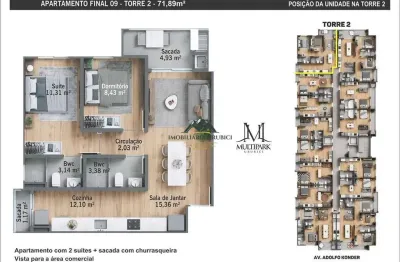 Apartamento com 2 quartos à venda no Centro, Urubici 