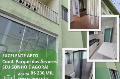 Apartamento para venda em mogi das cruzes, vila nova aparecida, 2 dormitórios, 1 banheiro, 1 vaga
