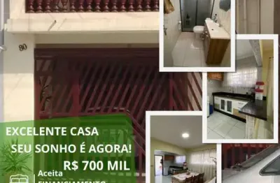 Casa para venda em suzano, parque suzano, 3 dormitórios, 2 banheiros, 2 vagas