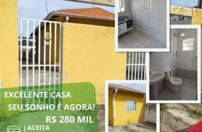 Casa para venda em suzano, jardim leblon, 2 dormitórios, 1 banheiro, 1 vaga