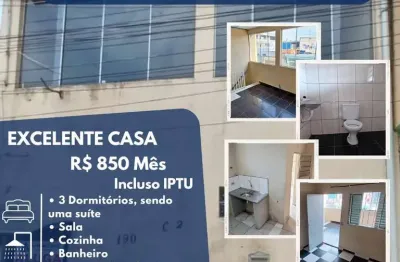 Casa com 3 quartos para alugar na Rua Vereador Esequias Dias da Rocha, Jardim Leblon, Suzano