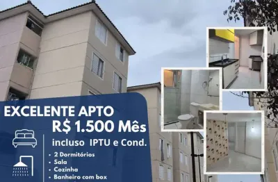 Apartamento para Locação em Mogi das Cruzes, Jundiapeba, 2 dormitórios, 1 banheiro, 1 vaga