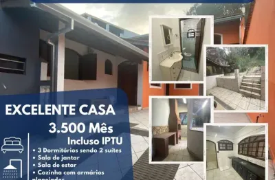 Casa para locação em suzano, jardim dona benta, 3 dormitórios, 2 suítes, 4 banheiros, 4 vagas