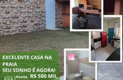 Casa para venda em itanhaém, 3 dormitórios, 1 suíte, 1 banheiro, 4 vagas