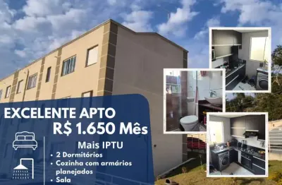 Apartamento para locação em suzano, meu cantinho, 2 dormitórios, 1 banheiro, 1 vaga