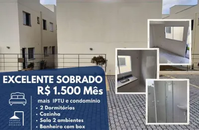 Sobrado para locação em mogi das cruzes, jardim cintia, 2 dormitórios, 1 banheiro, 1 vaga