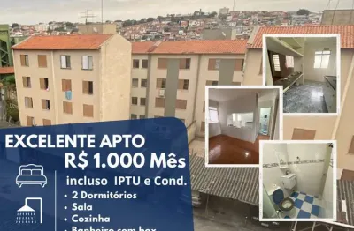 Apartamento para locação em mogi das cruzes, alto ipiranga, 3 dormitórios, 1 banheiro, 1 vaga