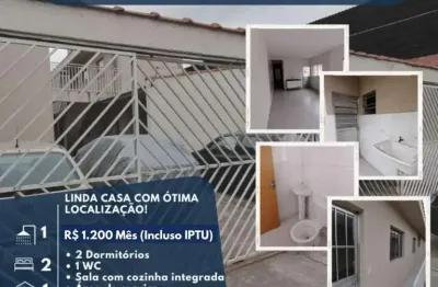 Casa com 2 quartos para alugar na Rua Benedito Leite de Siqueira, Vila Santana, Suzano