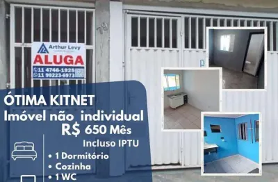 Kitnet para locação em suzano, jardim leblon, 1 dormitório, 1 banheiro