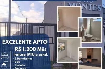 Apartamento para locação em suzano, chácara estância paulista, 2 dormitórios, 1 banheiro, 1 vaga