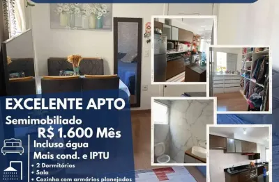 Apartamento para Locação em Suzano, Jardim Monte Cristo, 2 dormitórios, 1 banheiro, 1 vaga