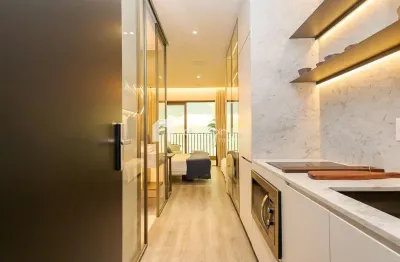 Kitnet / stúdio à venda na rua desembargador motta, 1550, batel, curitiba, 25 m2 por r$ 698.240